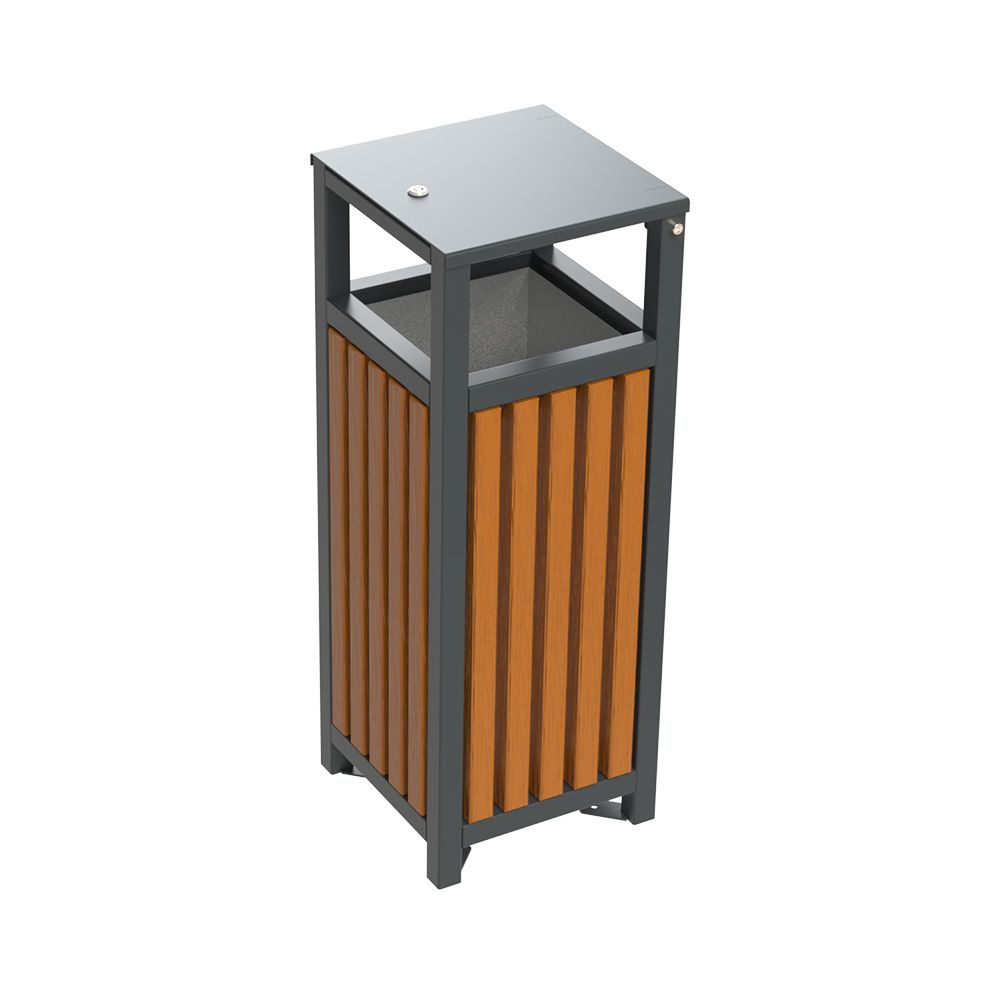 Lódzki fedeles hulladékgyűjtő hamutartó nélkül 60L 3314