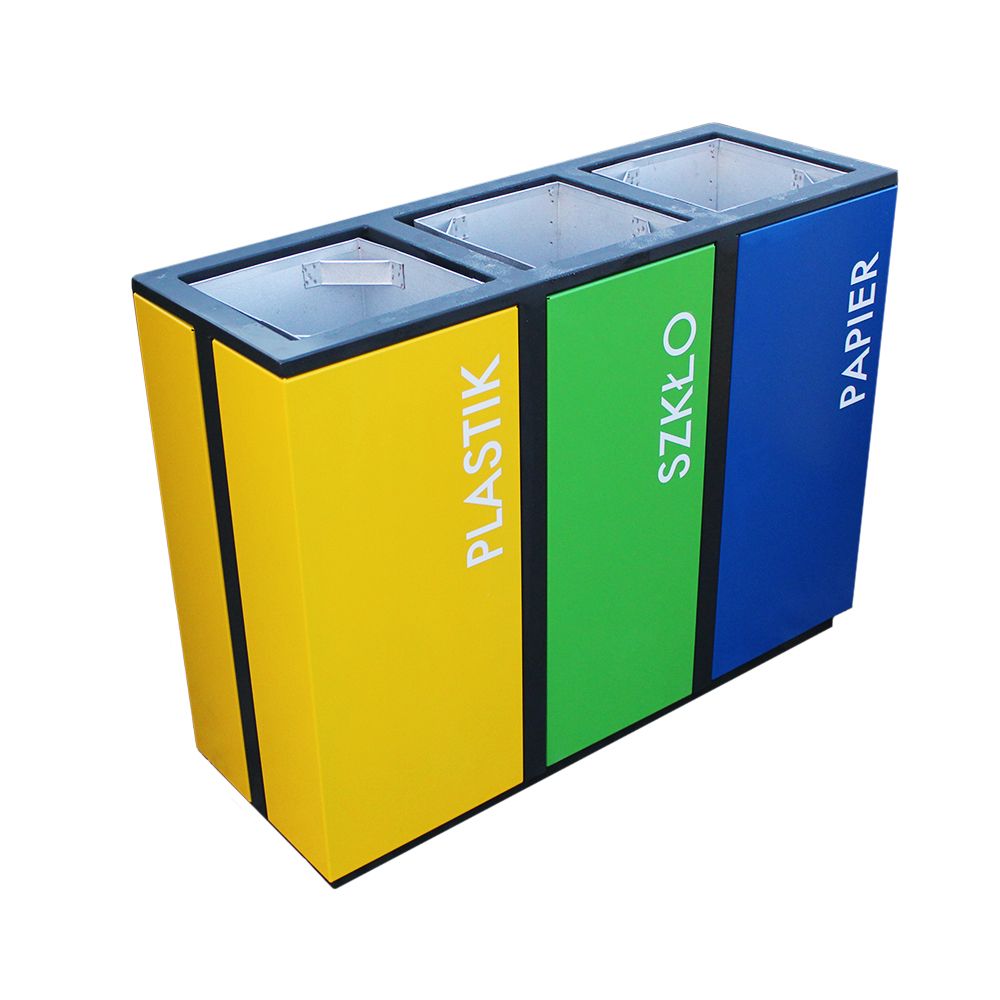 Creative II. fém szelektív hulladékgyűjtő 3x50L 3613