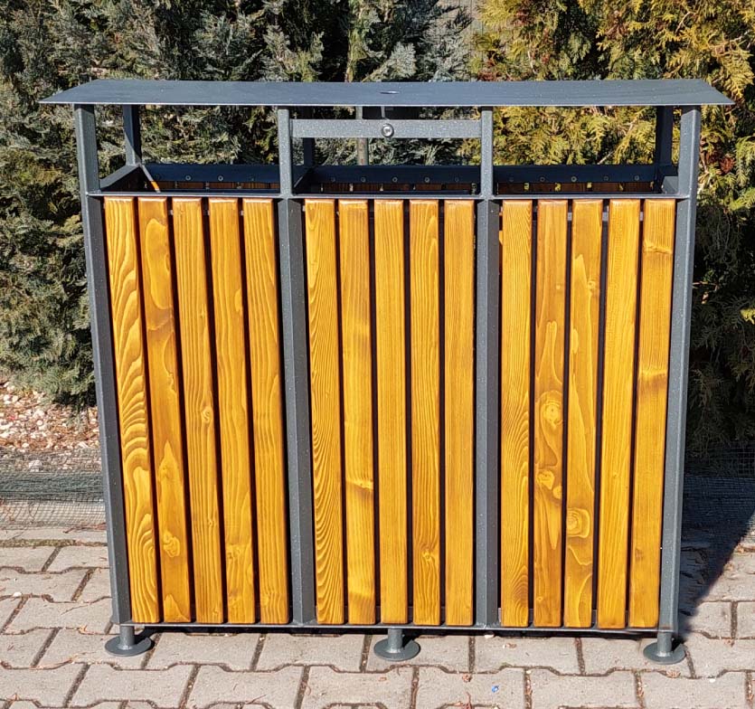 Kültéri PARKI szelektív hulladékgyűjtő URBAN